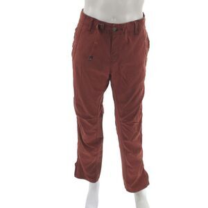 prAna Mens Chino Pants Red Button Closure Solid Fall Outdoor Size 36